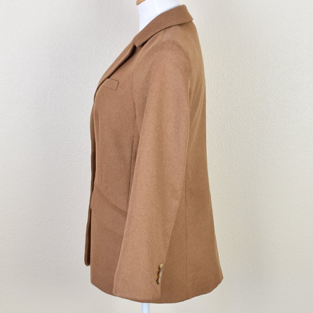 Talbots Camel Brown Brushed Italian Wool Blazer - 4p - Picture 9 of 13